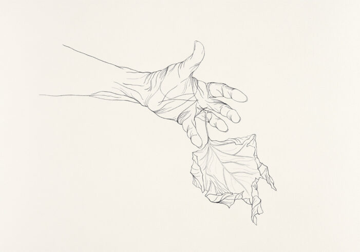 Autoritratto con foglia